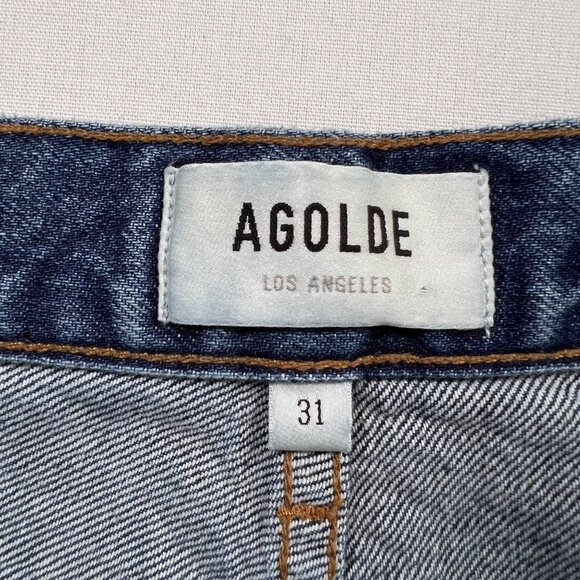 AGOLDE Pinch Waist High Rise Kick Jeans in Symbol Size 31 - Picture 6 of 13